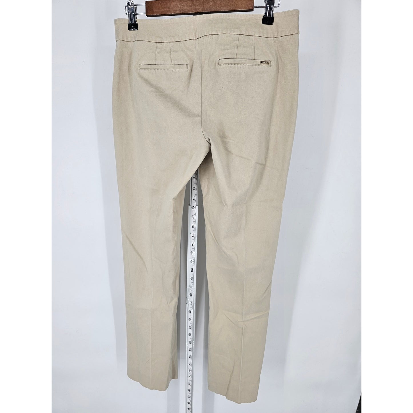 White House Black Market Womens Sz 6 Sleek Bootcut Legacy Dress Pants Beige