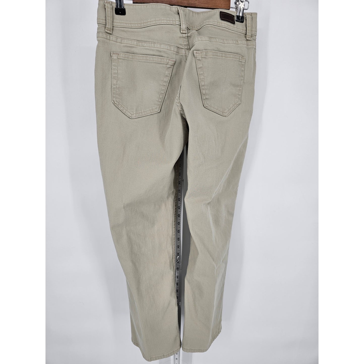 Riders by Lee Womens Sz 8P Petite Bootcut Khaki Pants Jeans Beige Tan