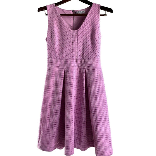 Jennifer Lopez Womens Sz 10 Light Purple Knee Length A Line Dress