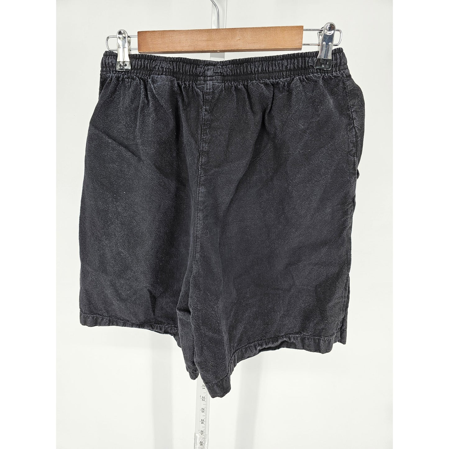 Vintage Gloria Vanderbilt Casuals Womens Sz S 100% Cotton Pull On Shorts Black