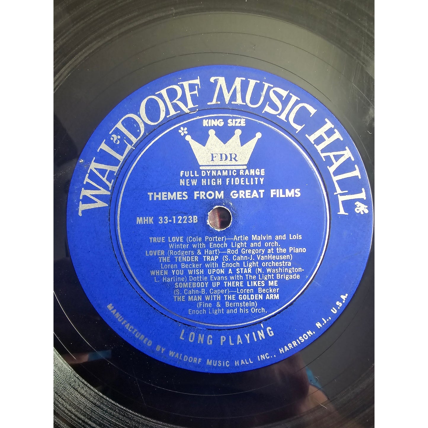Vintage Themes from Great Films Waldore Music Hall MHK 33-1223 LP