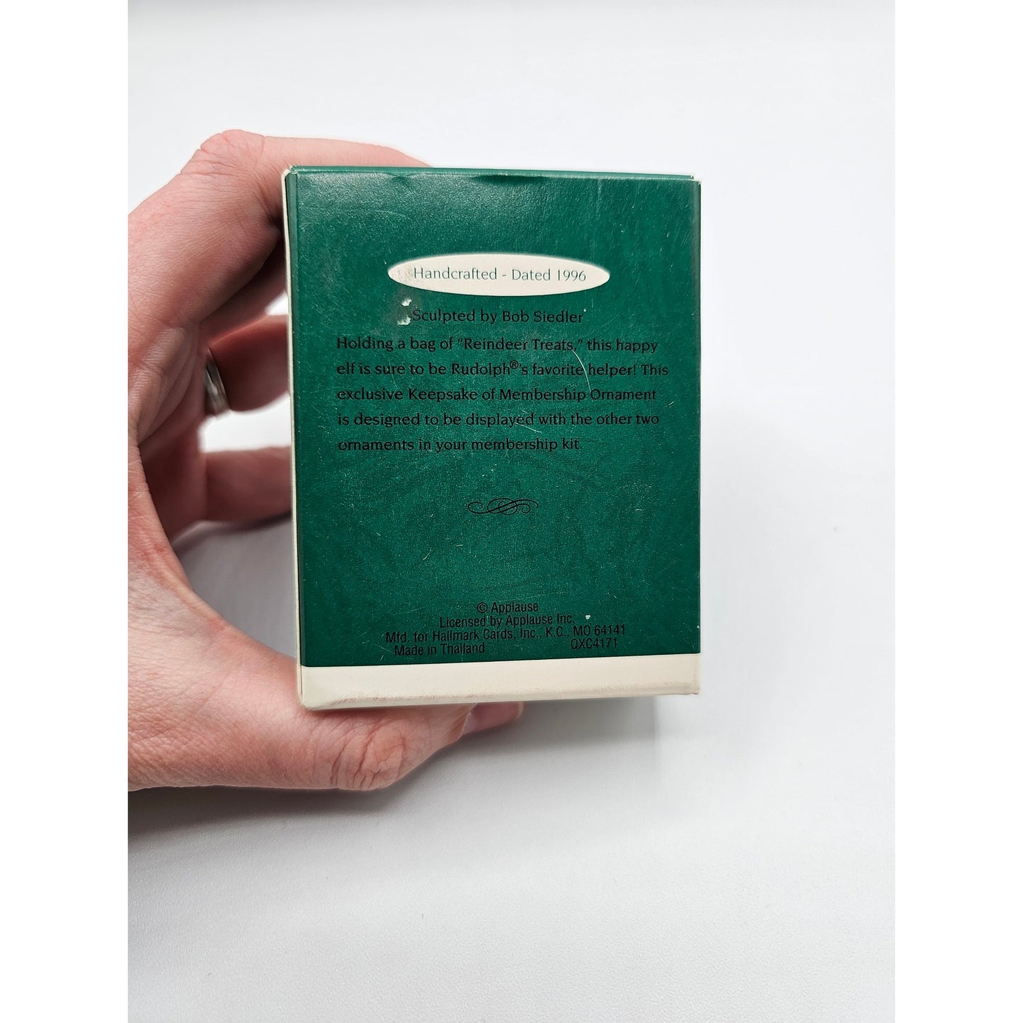 Vintage Hallmark Keepsake Christmas Ornament Collectors Club Rudolphs Helper