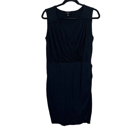 Mossimo Womens Sz M Knee Length Solid Black Dress Sleeveless