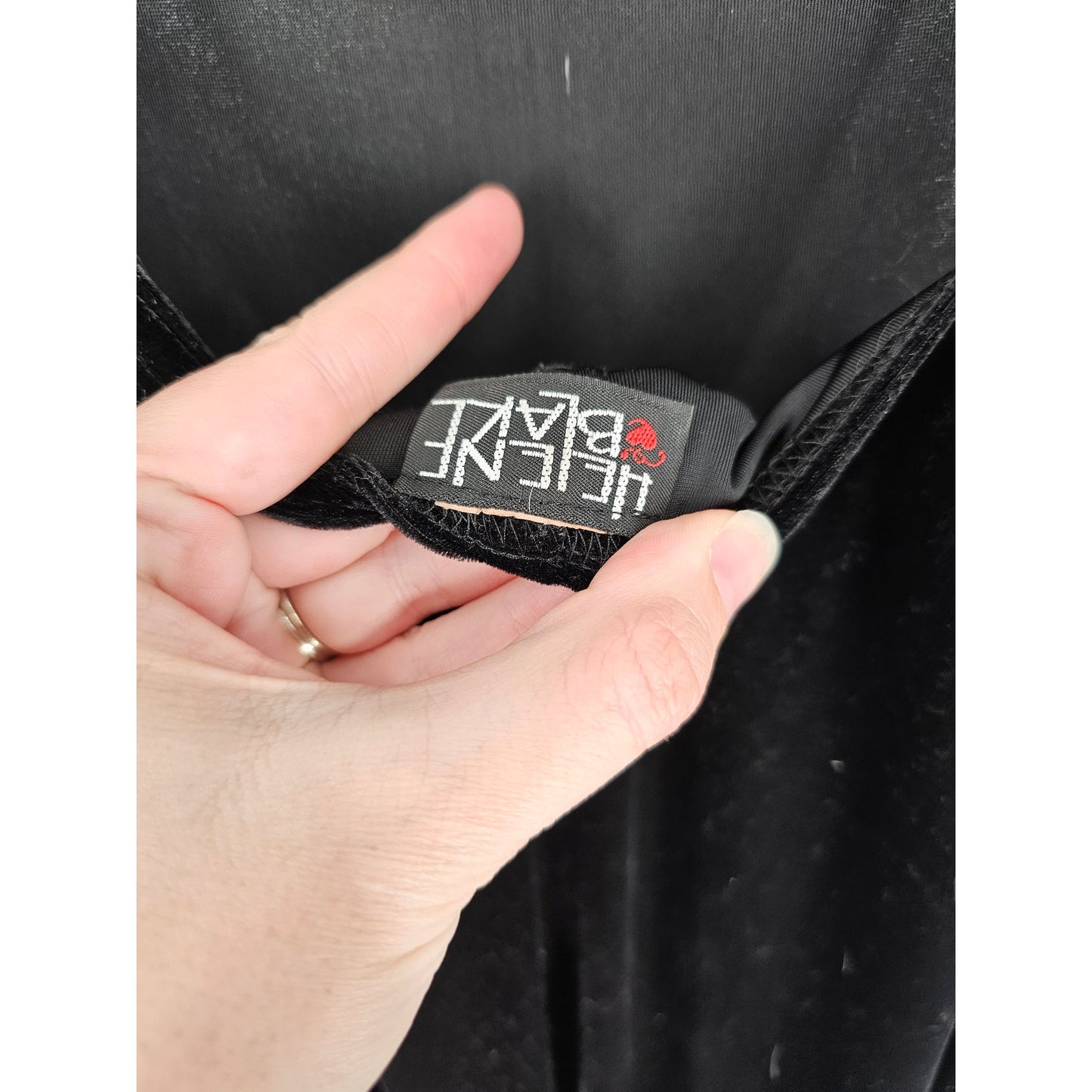 Helene Blake Womens Sz L Maxi Length Black Velvet Formal Sleeveless Dress