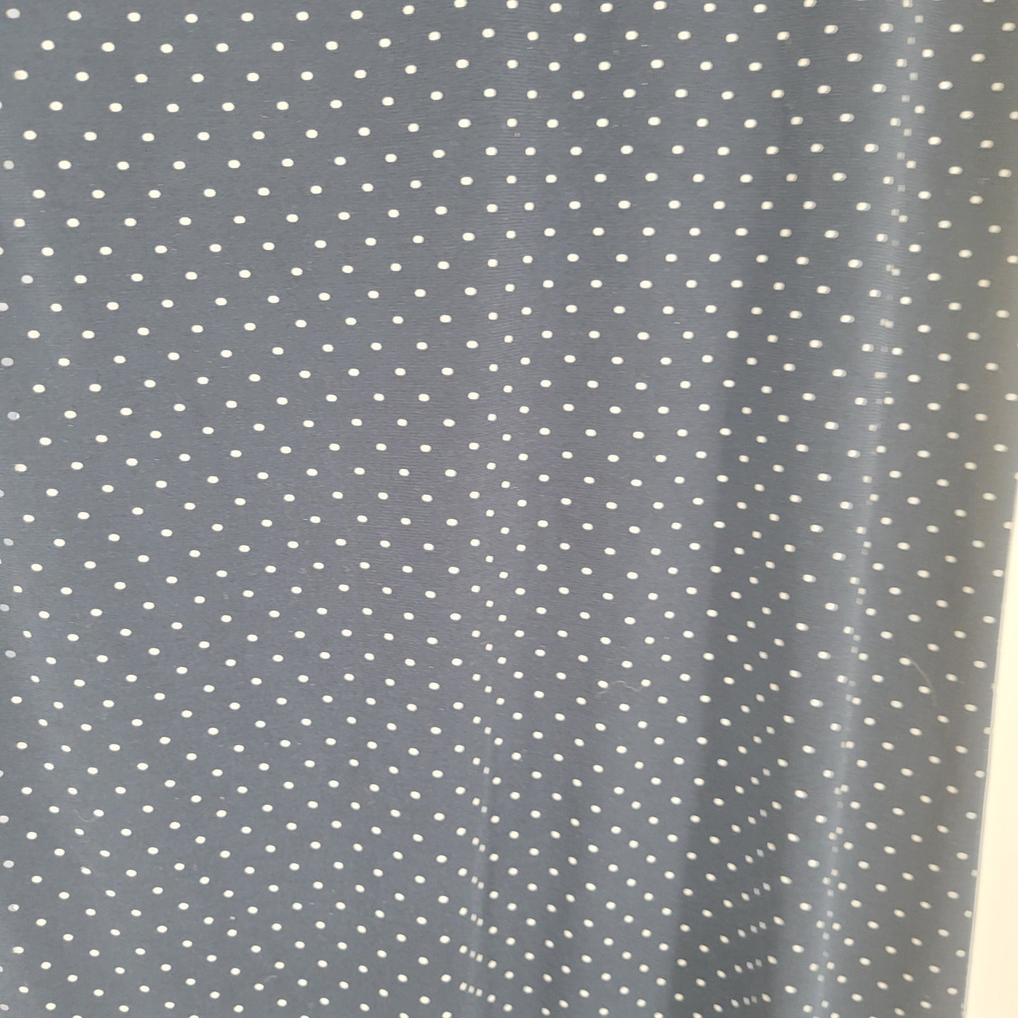George Womens Sz M Knee Length Classic Wrap Dress Navy White Polka Dot