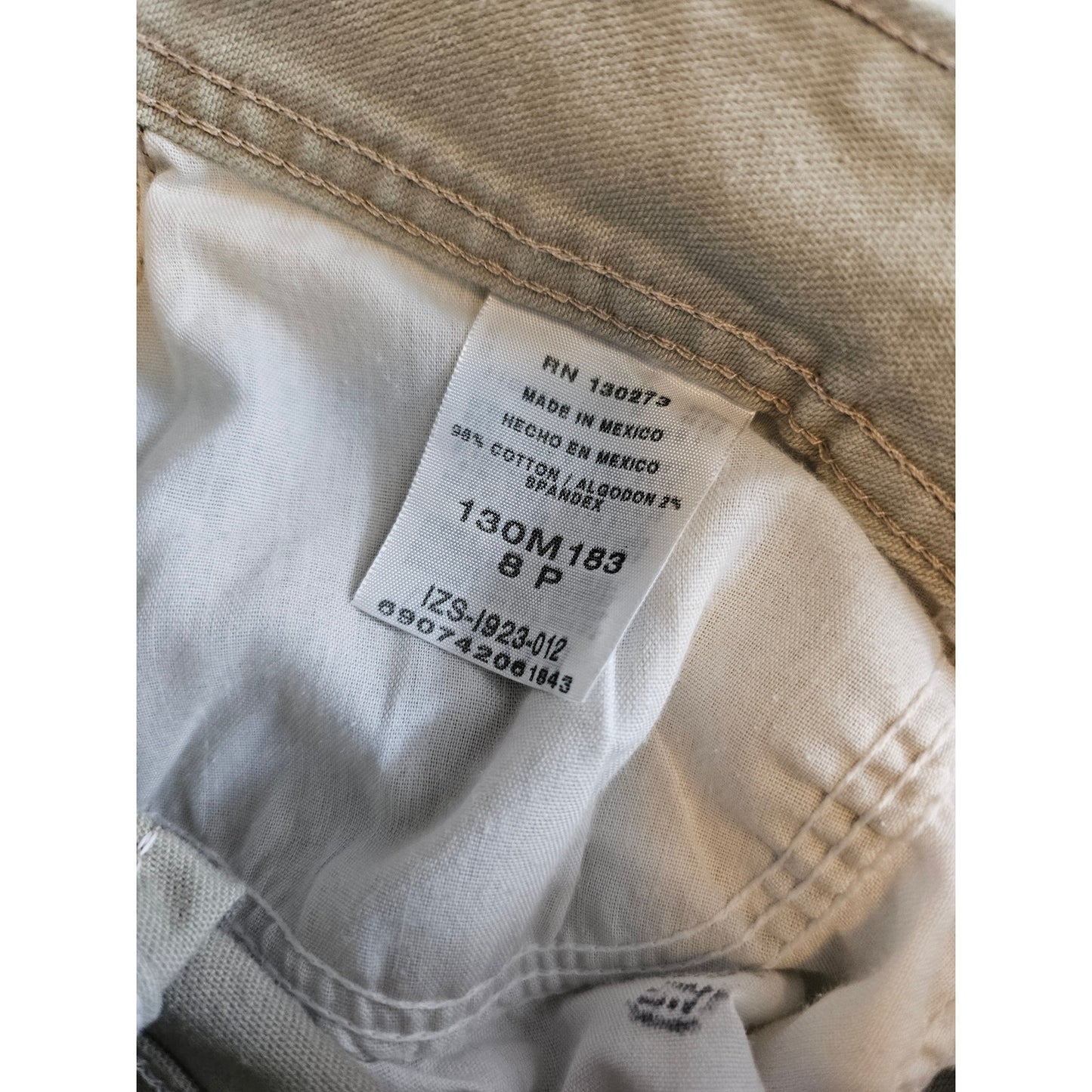 Riders by Lee Womens Sz 8P Petite Bootcut Khaki Pants Jeans Beige Tan