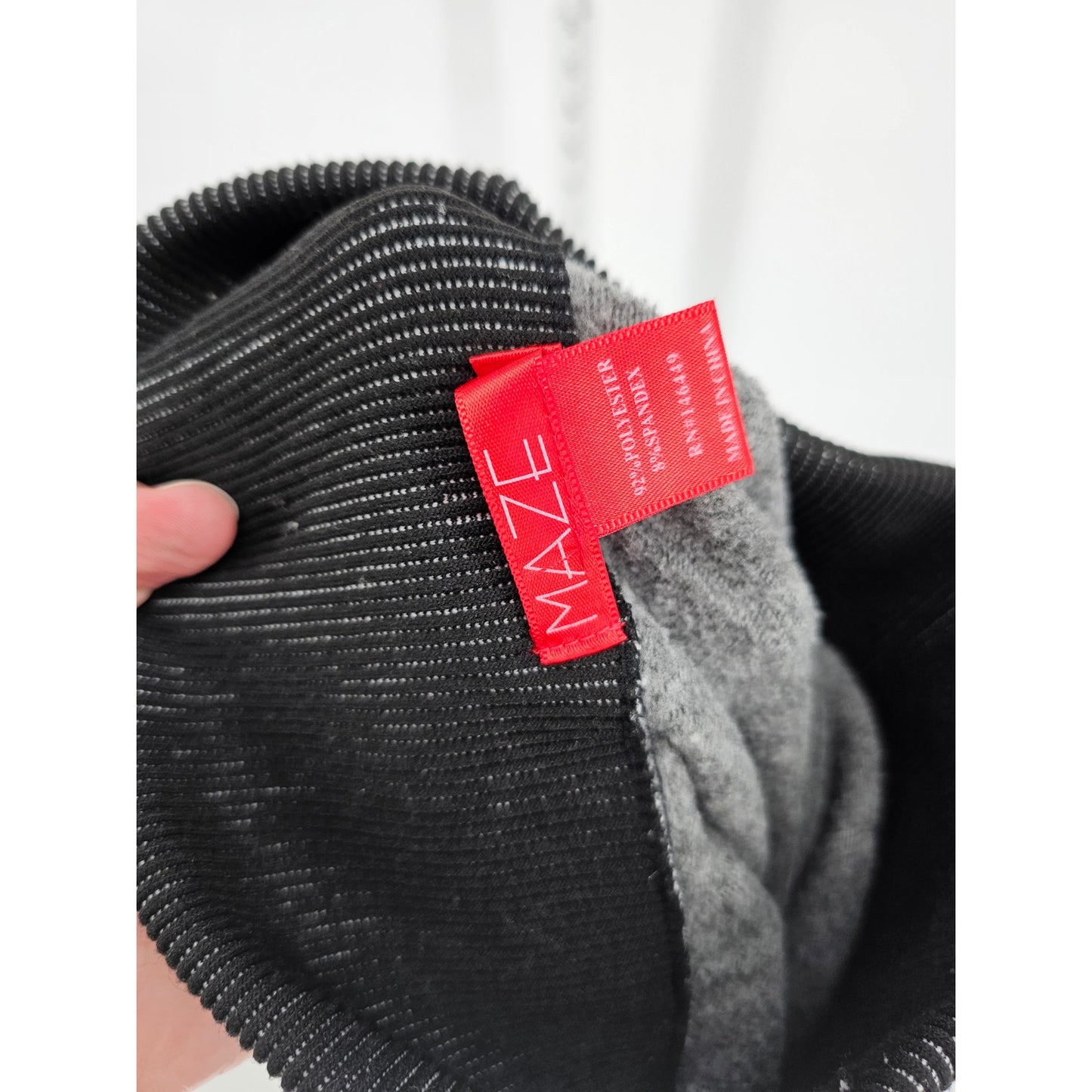 Maze Womens Sz S Compression Leggings High Waist Gray Chevron