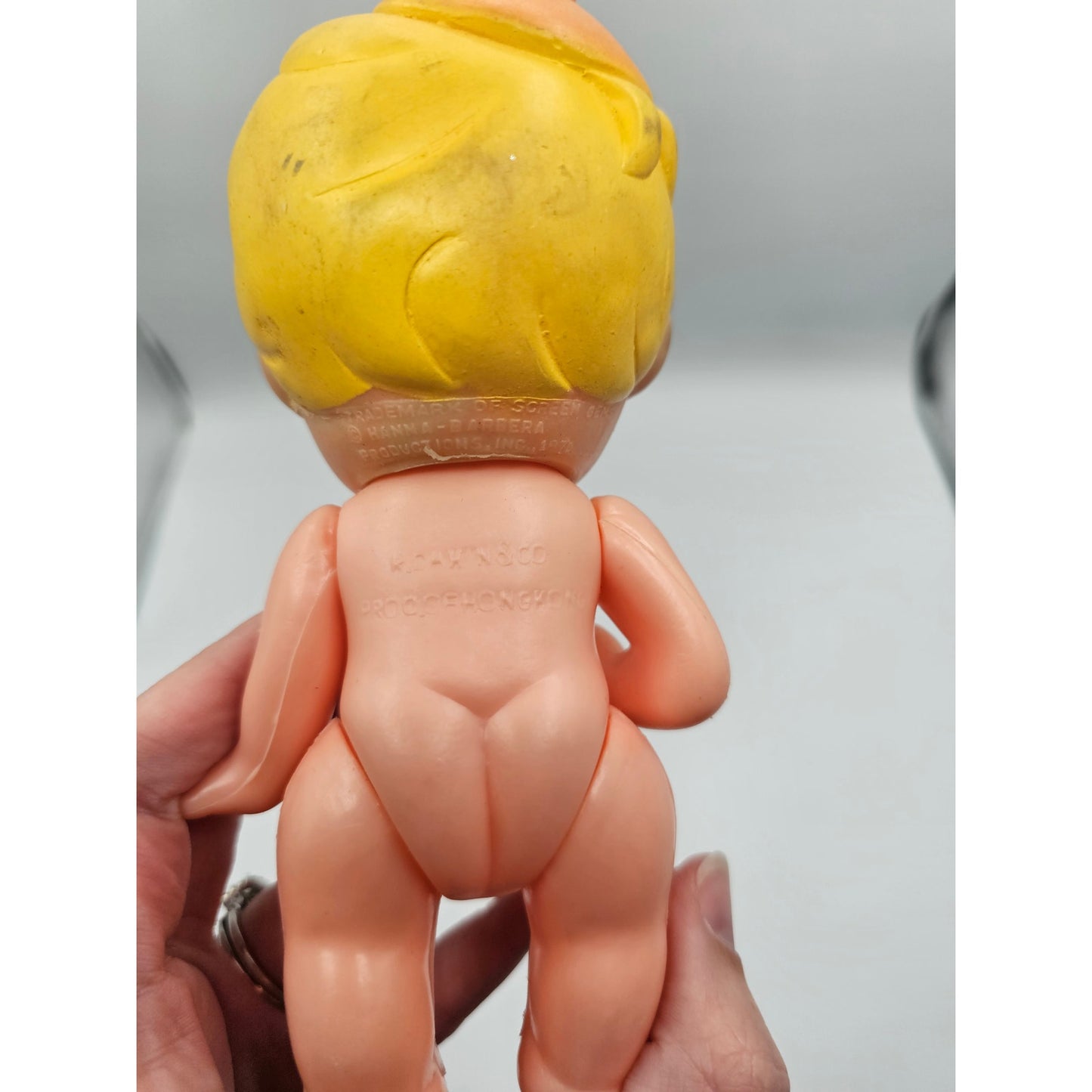 Vintage Hanna Barbera The Flintstones Bam Bam Jointed Plastic Doll RARE