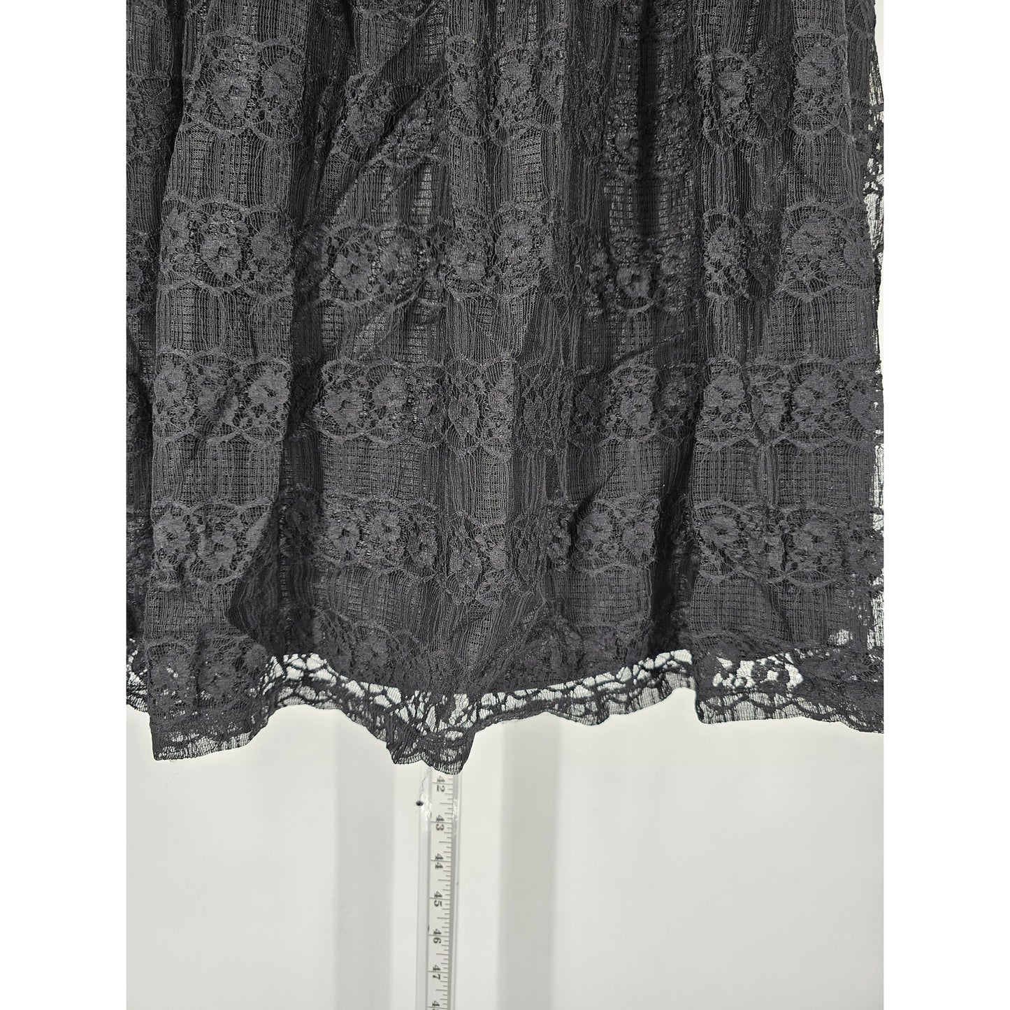 Forever 21 Woman Womens Sz 16 Knee Length Black Cocktail Dress All Over Lace