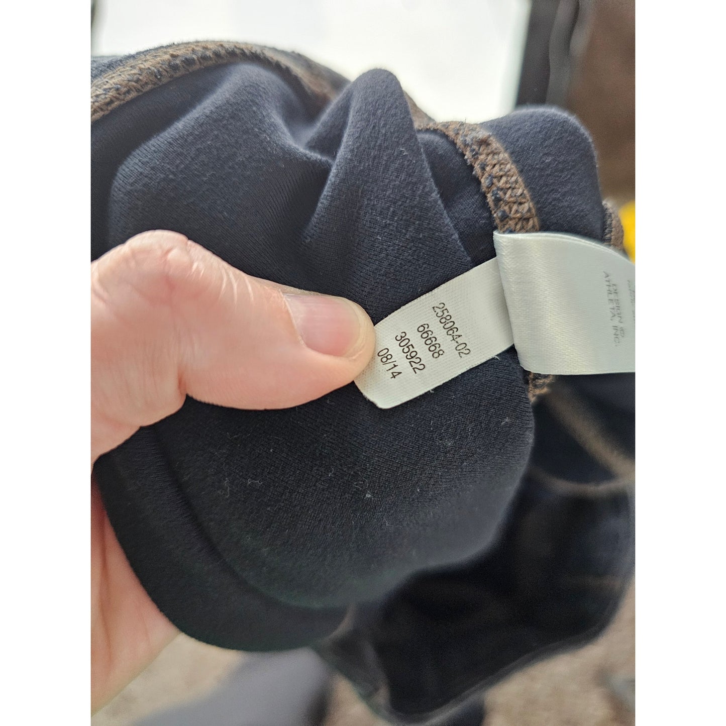 Athleta Womens Sz L Cozy Drifter Ankle Compression Leggings Gray Side Pocket