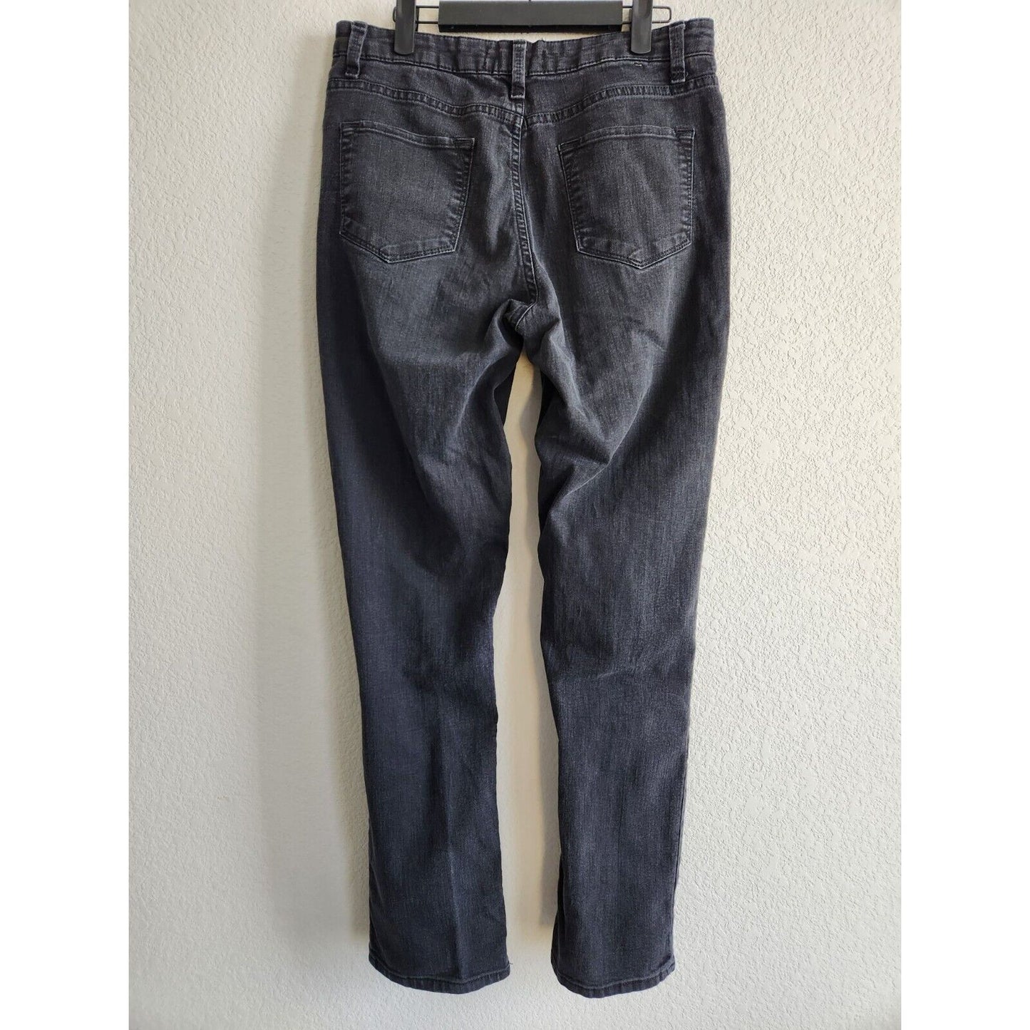 Vintage 1990s Lee Platinum Label Womens Sz 16 Black Denim Jeans Bootcut