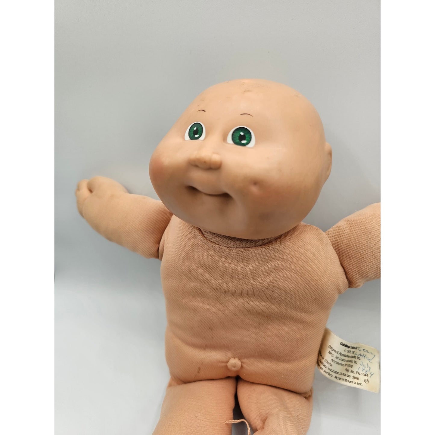 Vintage 1980s Cabbage Patch Kids Newborn Doll Xavier Bald Green Eyes