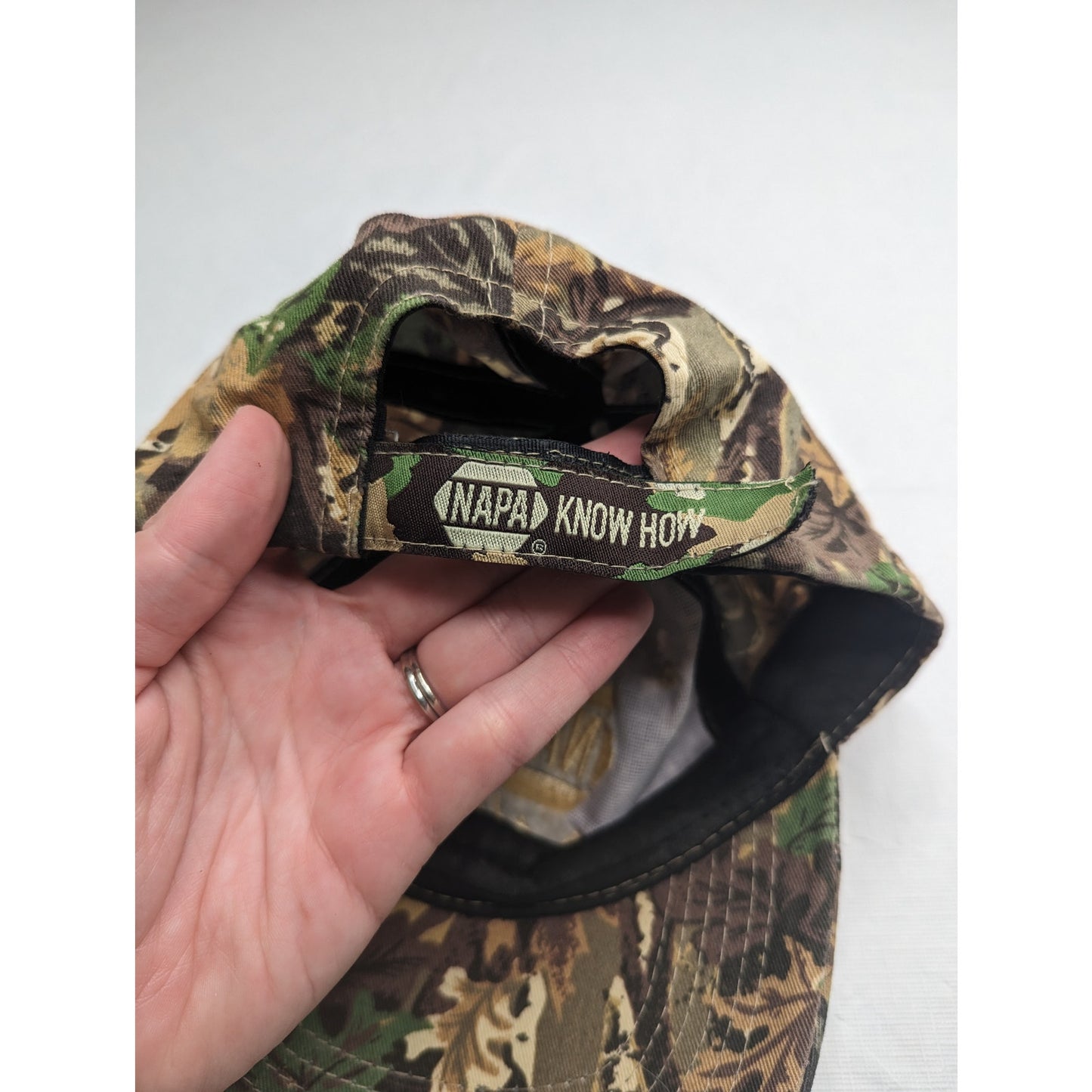 Napa Outdoors Mens Strapback Baseball Hat Cap Camo Camoflauge Print