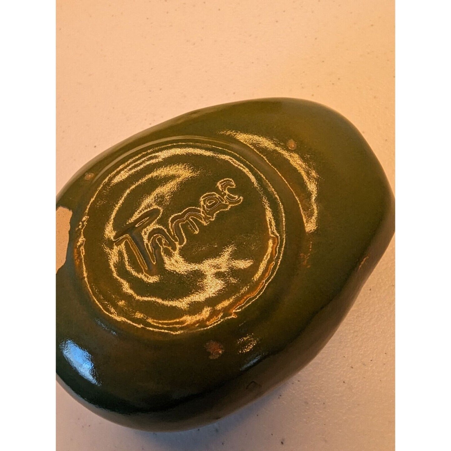 Vintage Mid Century Tamac Pottery Ceramic Mug Avocado Green