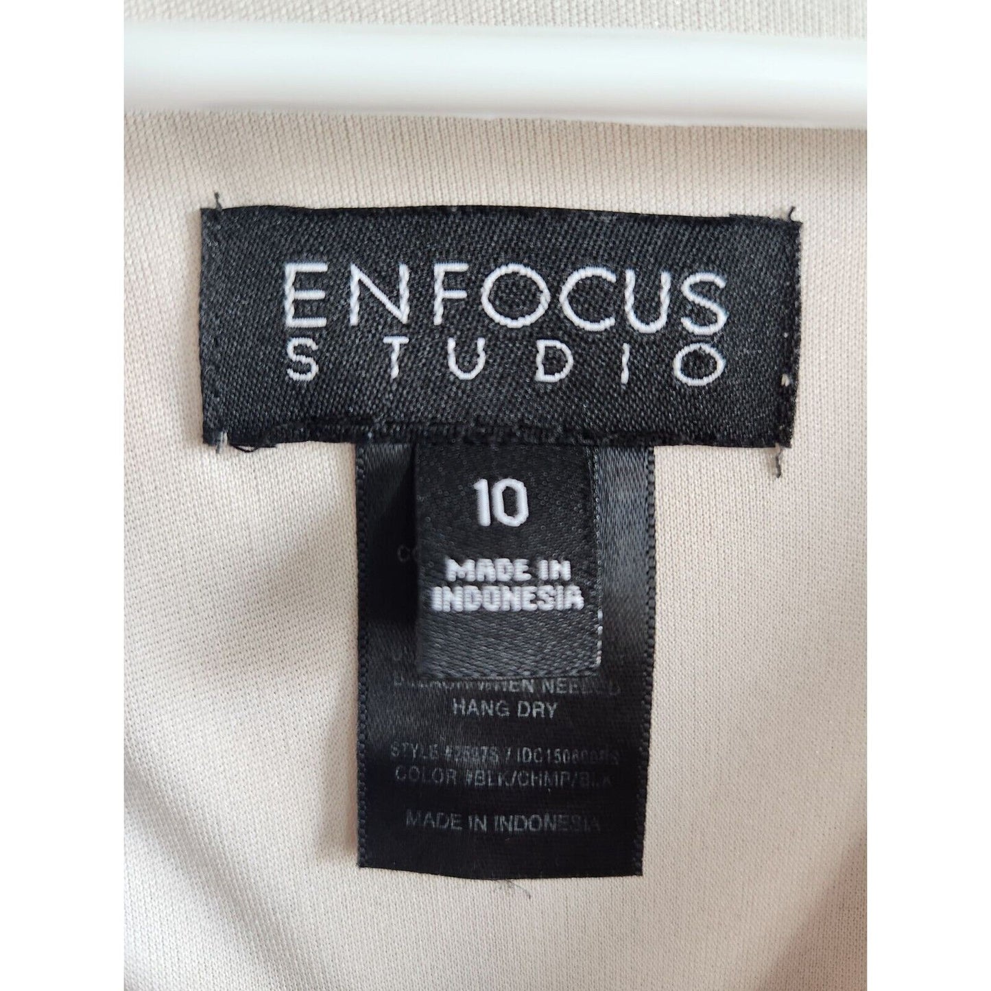 En focus Studio Womens Sz 10 Pencil Dress Light Pink Gray Career