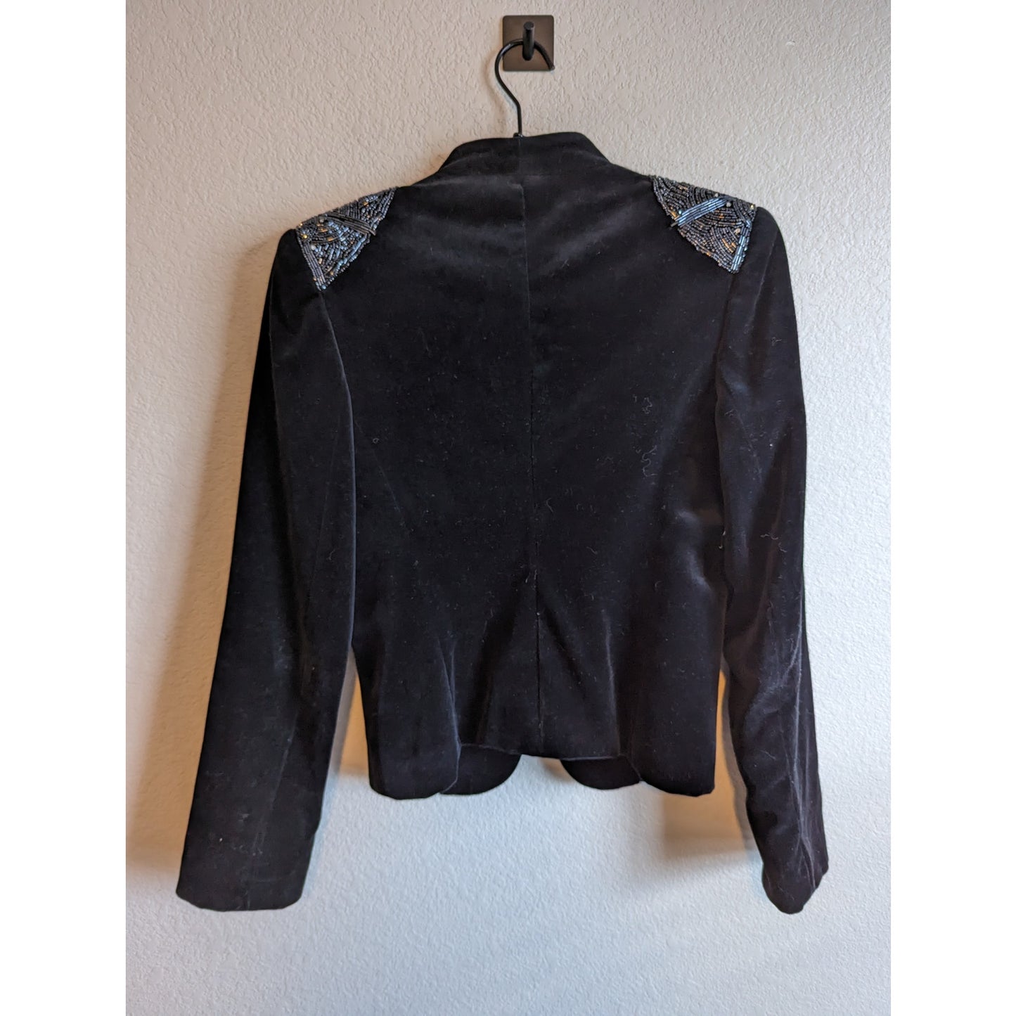 Vintage Nolan Miller the Dynasty Collection Blazer Size 6 Black Silver