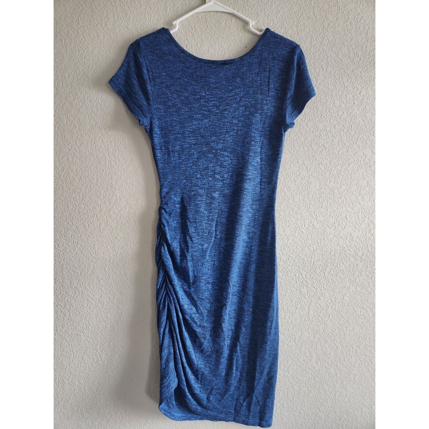 Mossimo Womens Sz S Fitted T Shirt Dress Blue Short Sleeve