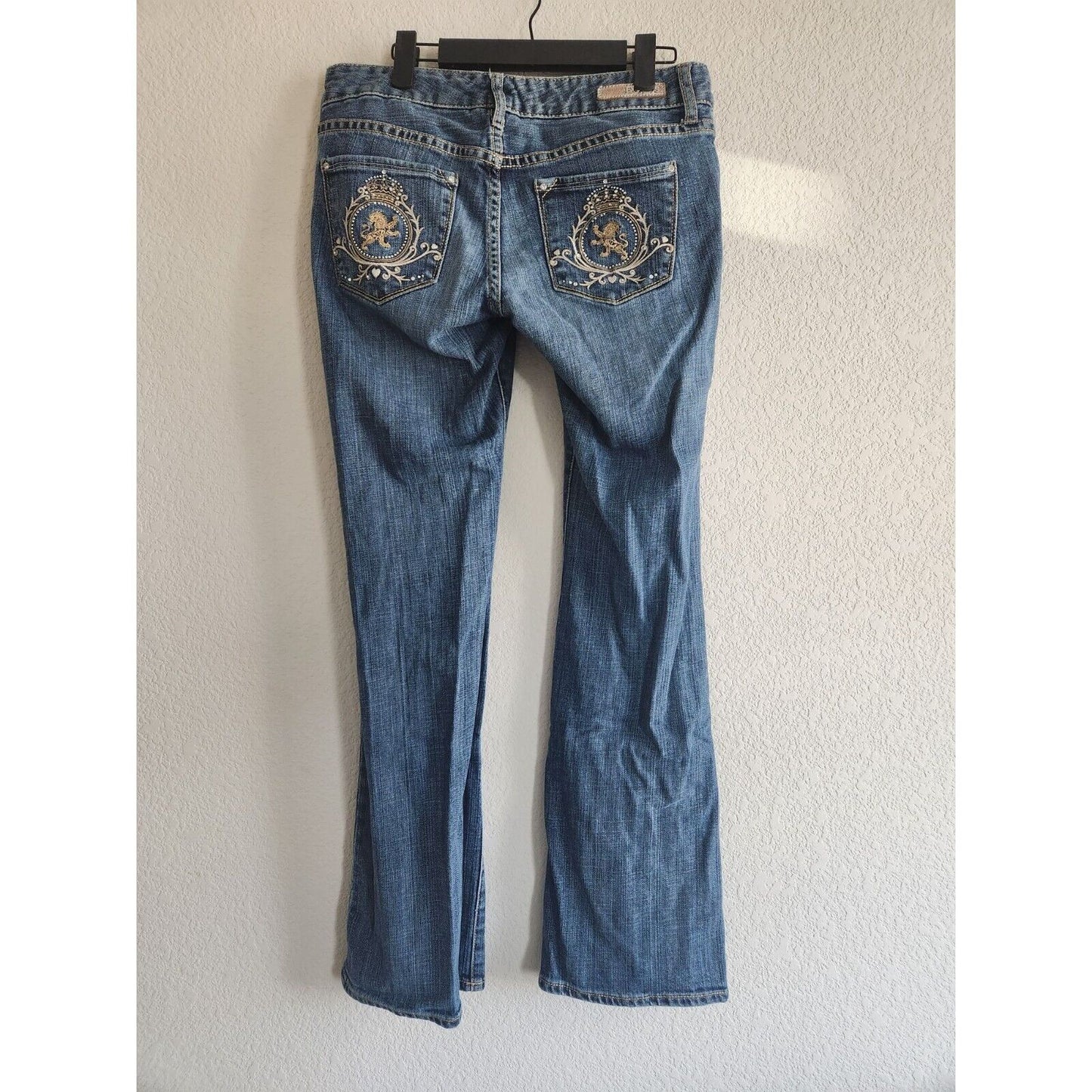 Express Womens Sz 6 Stella Bot Leg Bootcut Blue Jeans Medium Wash