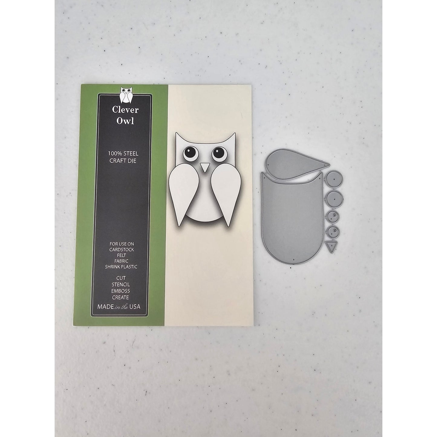 Poppy Stamps Clever Owl Steel Craft Die Style 844 Woodland Animal