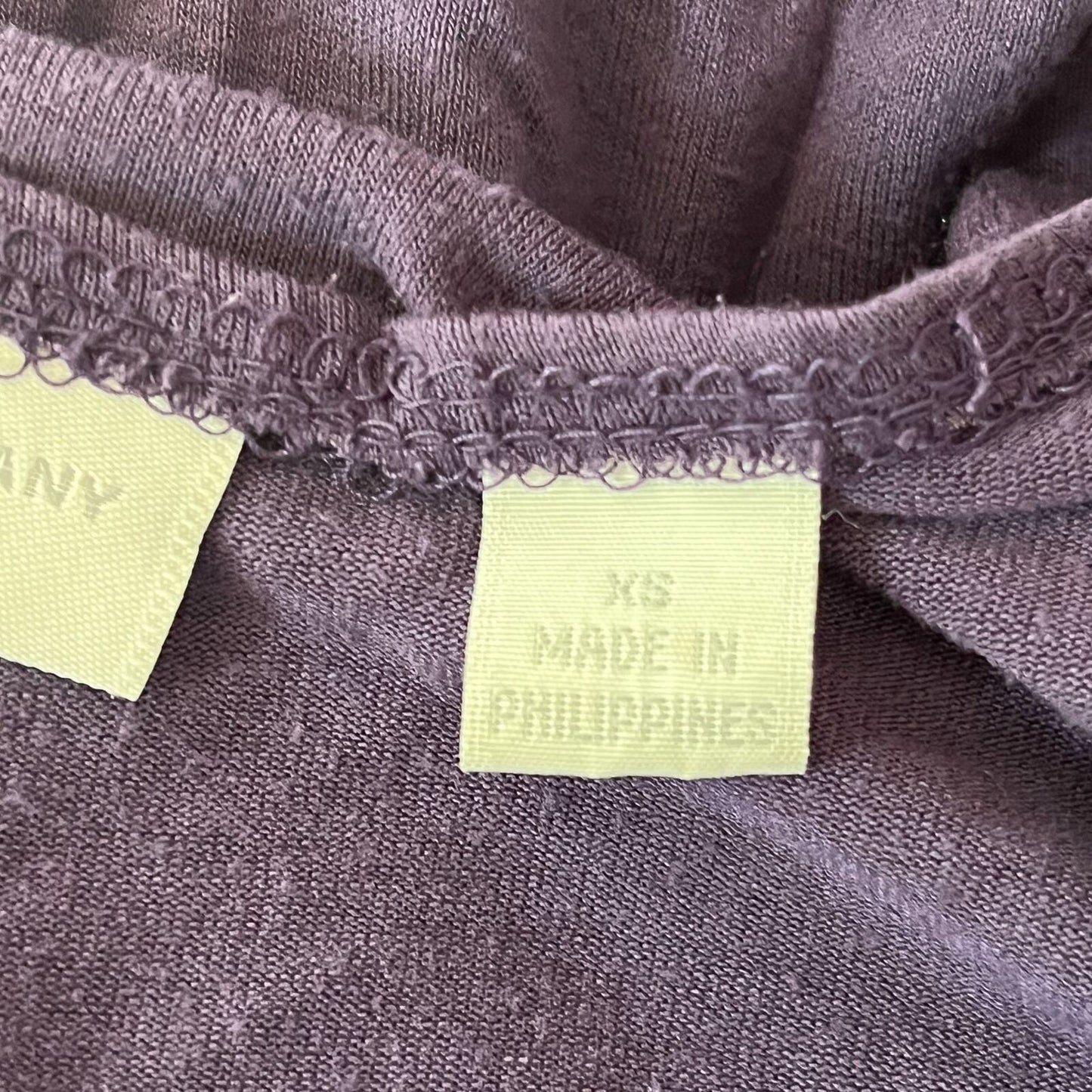 New York & Company Womens Sz XS Long Sleeve Knee Length Dress Purple