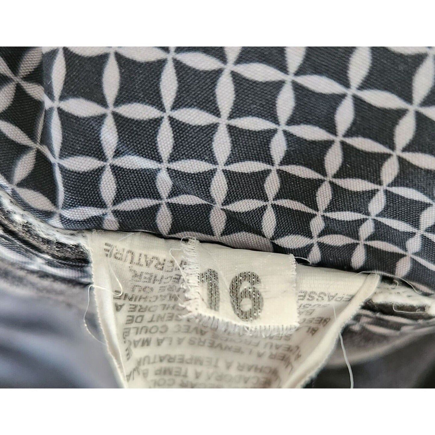 Vintage 1990s Lee Platinum Label Womens Sz 16 Black Denim Jeans Bootcut