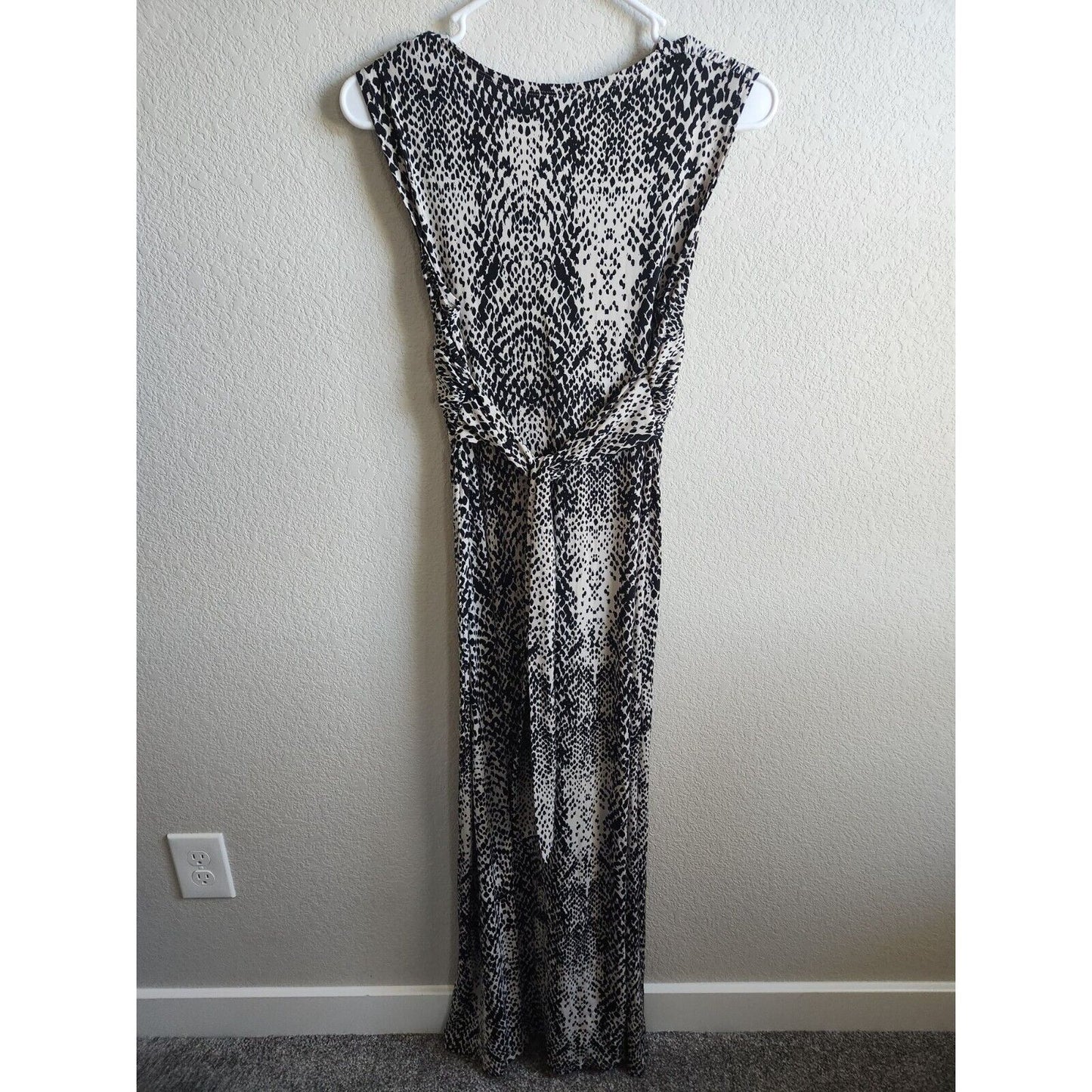 Eliza J Womens Sz 8P Petite Maxi Dress Snakeskin Animal Print Vintage