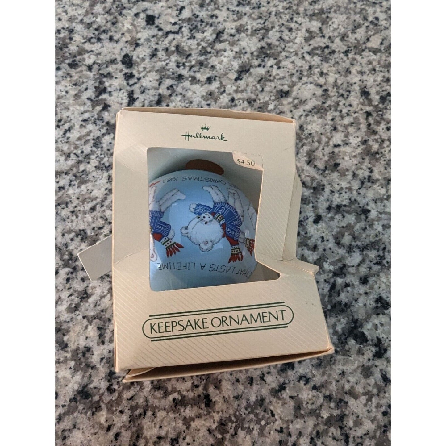 Vintage Hallmark Keepsake Baby Boys First Christmas Ornament Ball