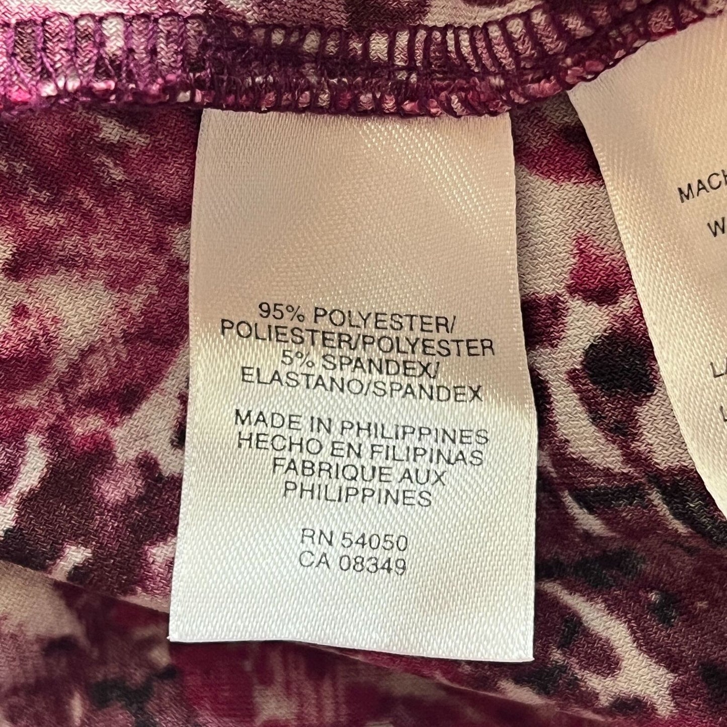 Jones Wear Womens Sz 8 V Neck Knee Length Dress Purple Black