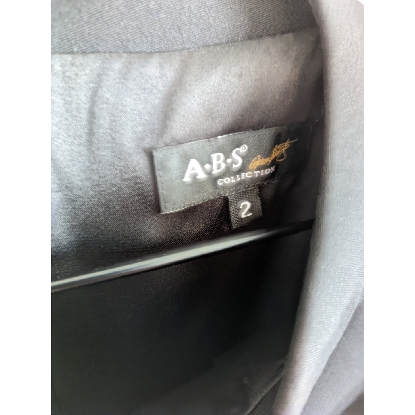 Vintage ABS Collection Womens Sz 2 Knee Length Sheath Dress Solid Black Career