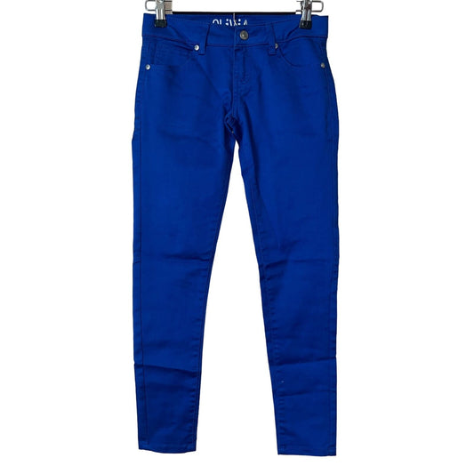 Delias Womens Sz 0 Olivia Fit Skinny Jeans Kelly Blue