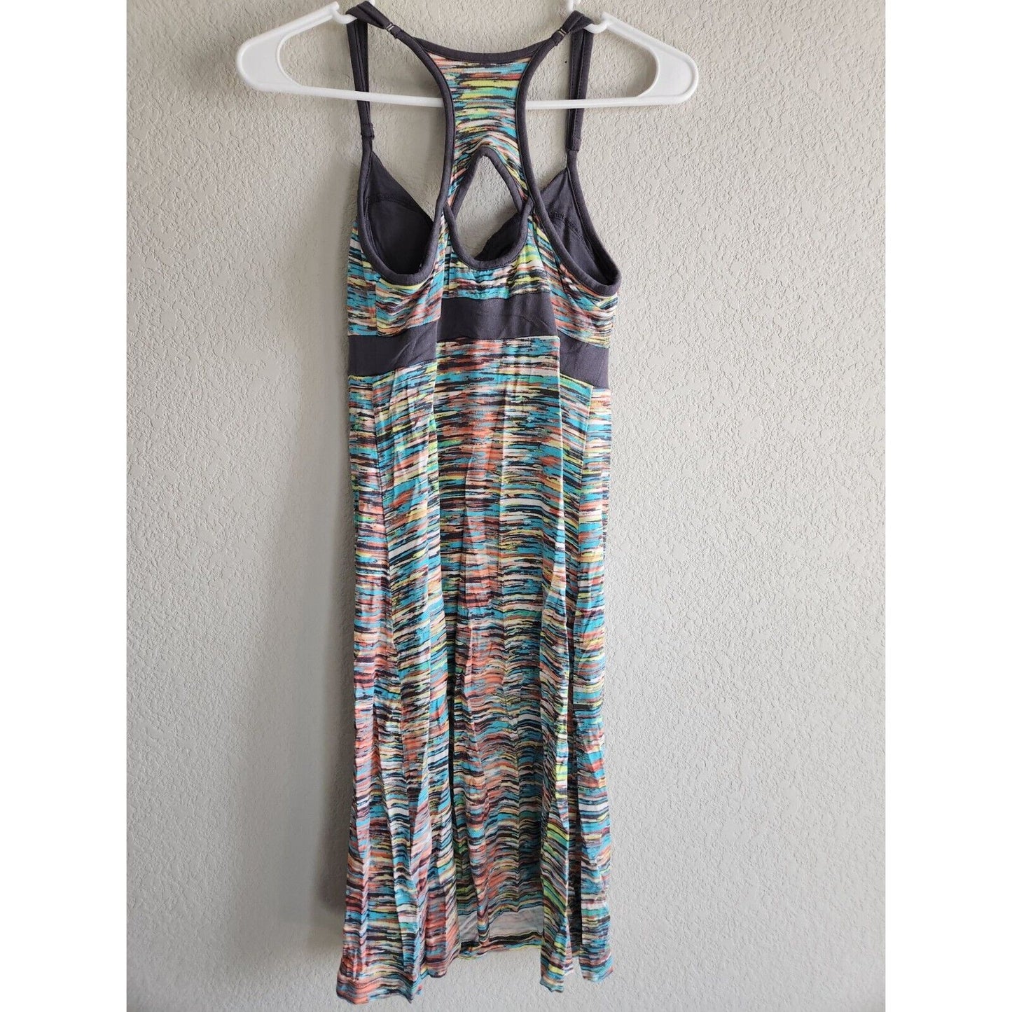 Dakini Womens Sz S Athletic Dress Knee Length Spacedye Built in Bra