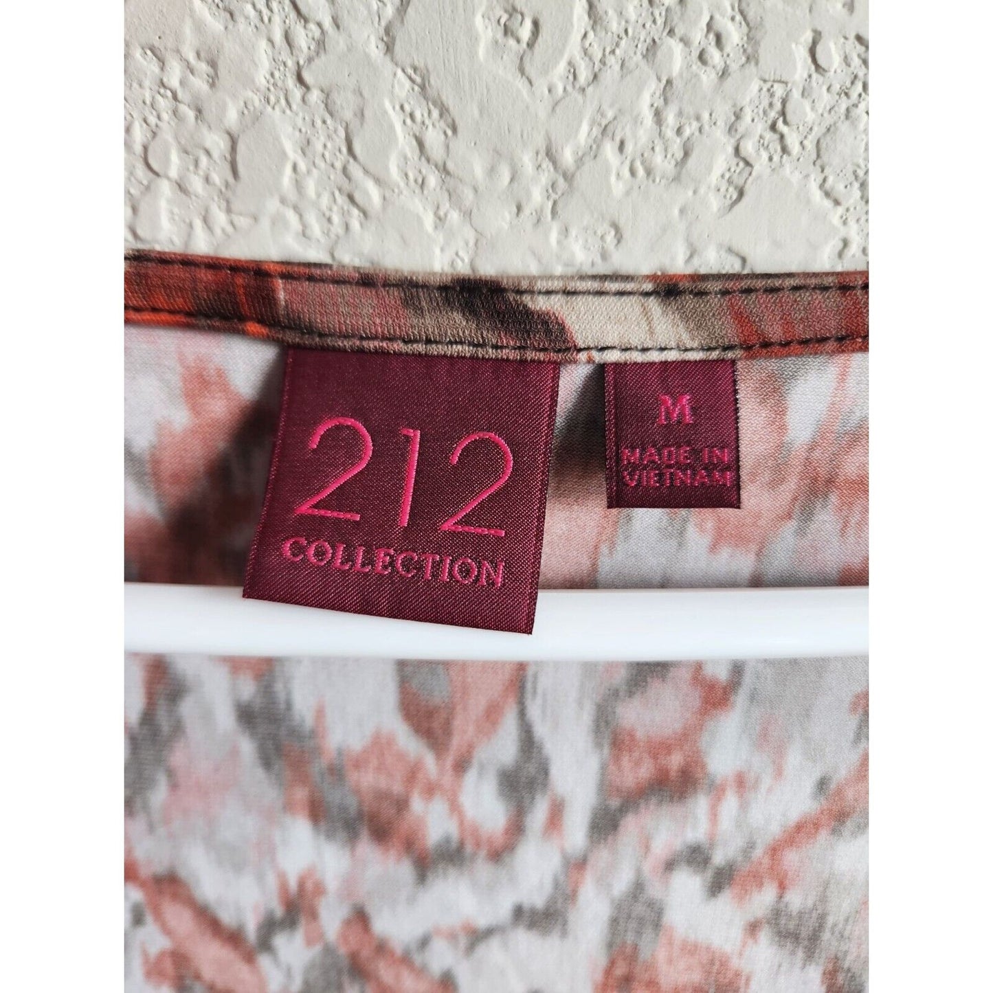212 Collection Womens Sz M Sleeveless Scoop Neck Blouse Brown Orange