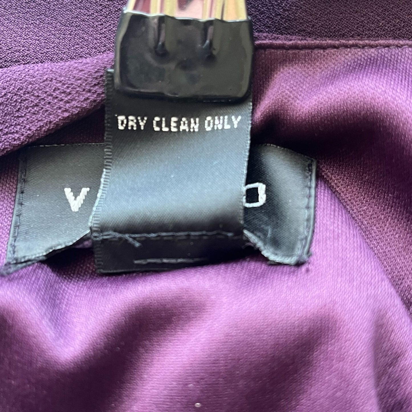 Virgo Petite Womens Sz 8P Purple Formal Dress Asymmetrical Hem