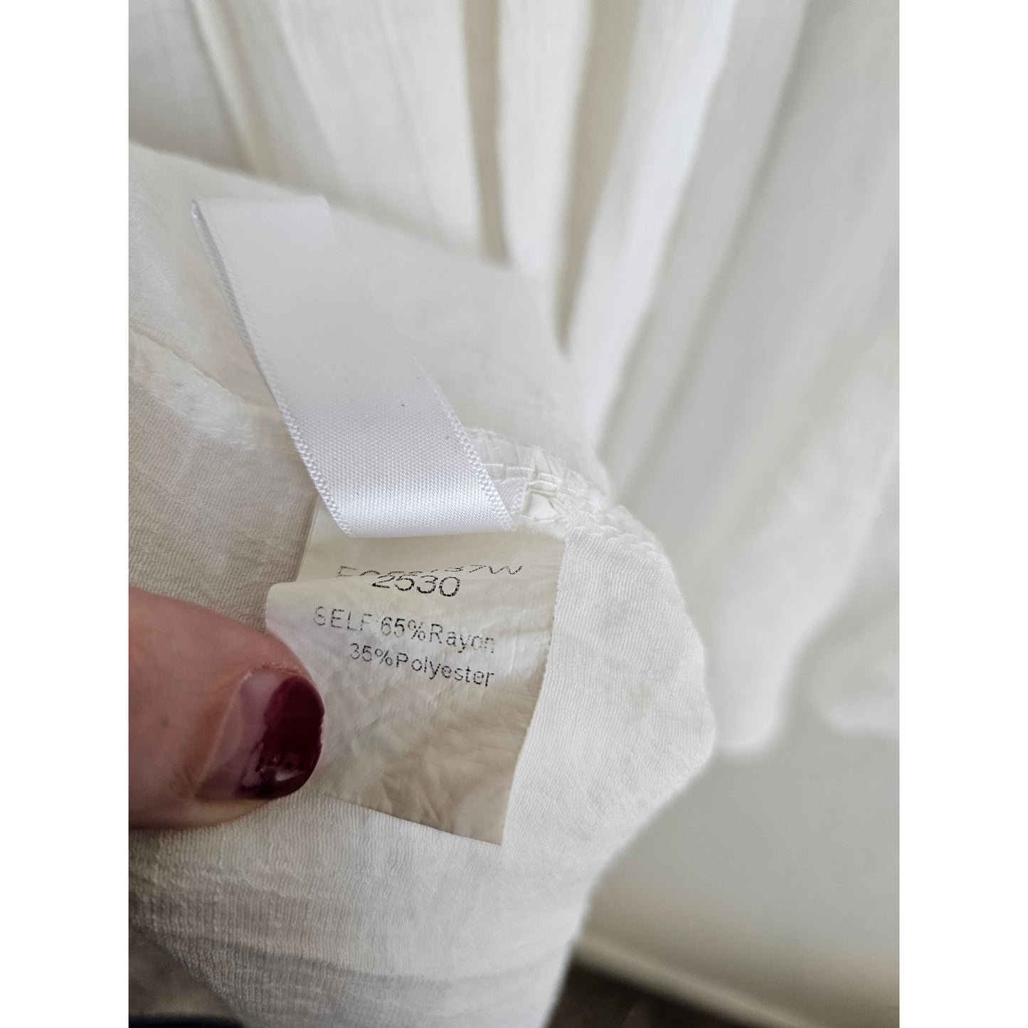 Cupshe Womens OS One Size Swimsuit Coverup White Gauzy Boho Tie Front