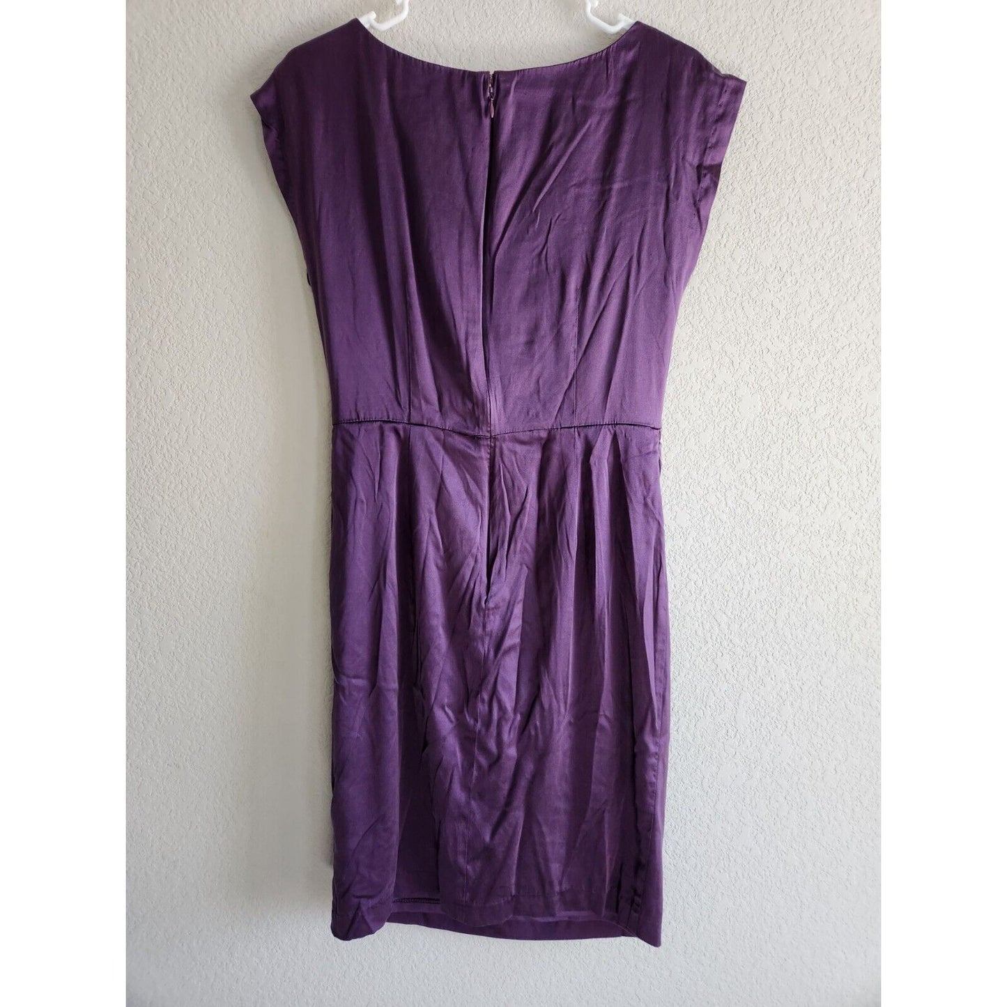 Suzi Chin for Maggy Boutique Womens Sz 8 Knee Length Satin Dress Sz 8