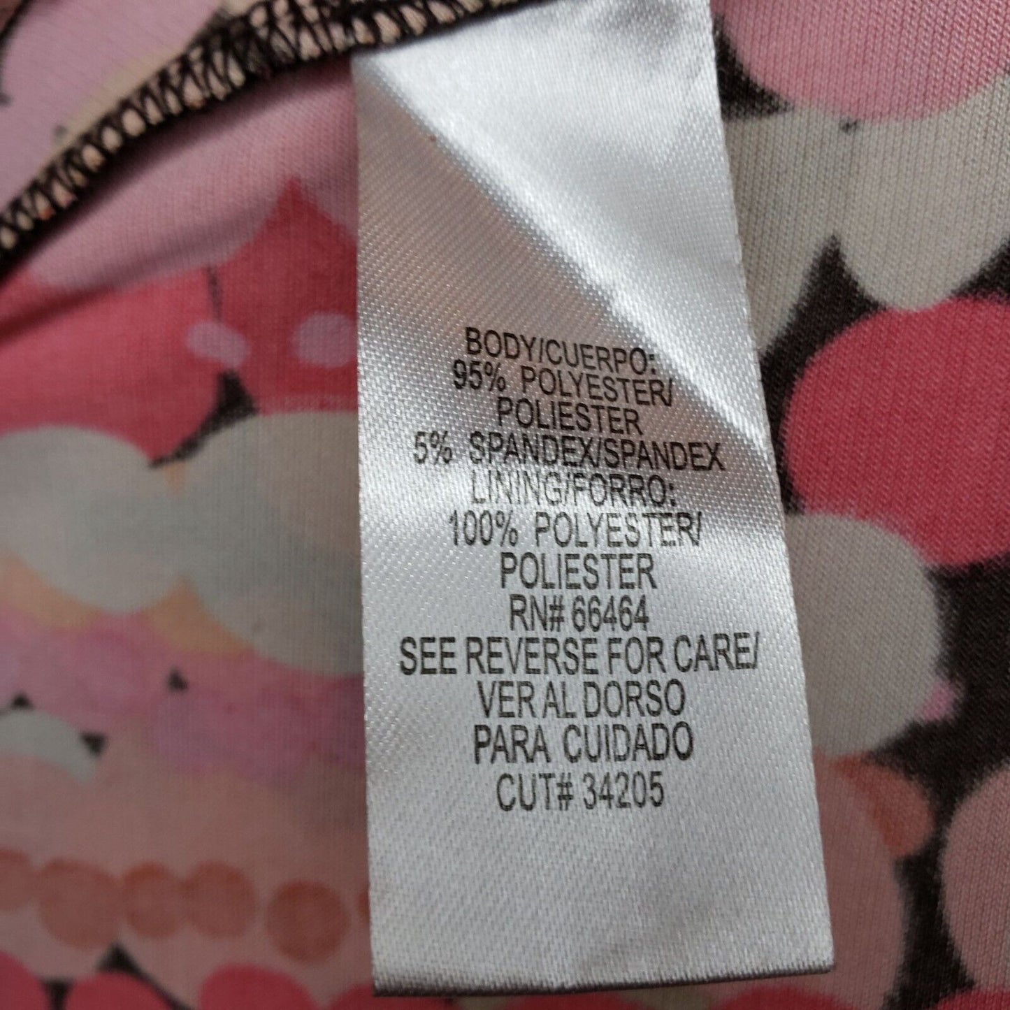 Vintage 1990s Sandra Darren Womens Sz 12P Petite Midi Dress Pink Polka Dot