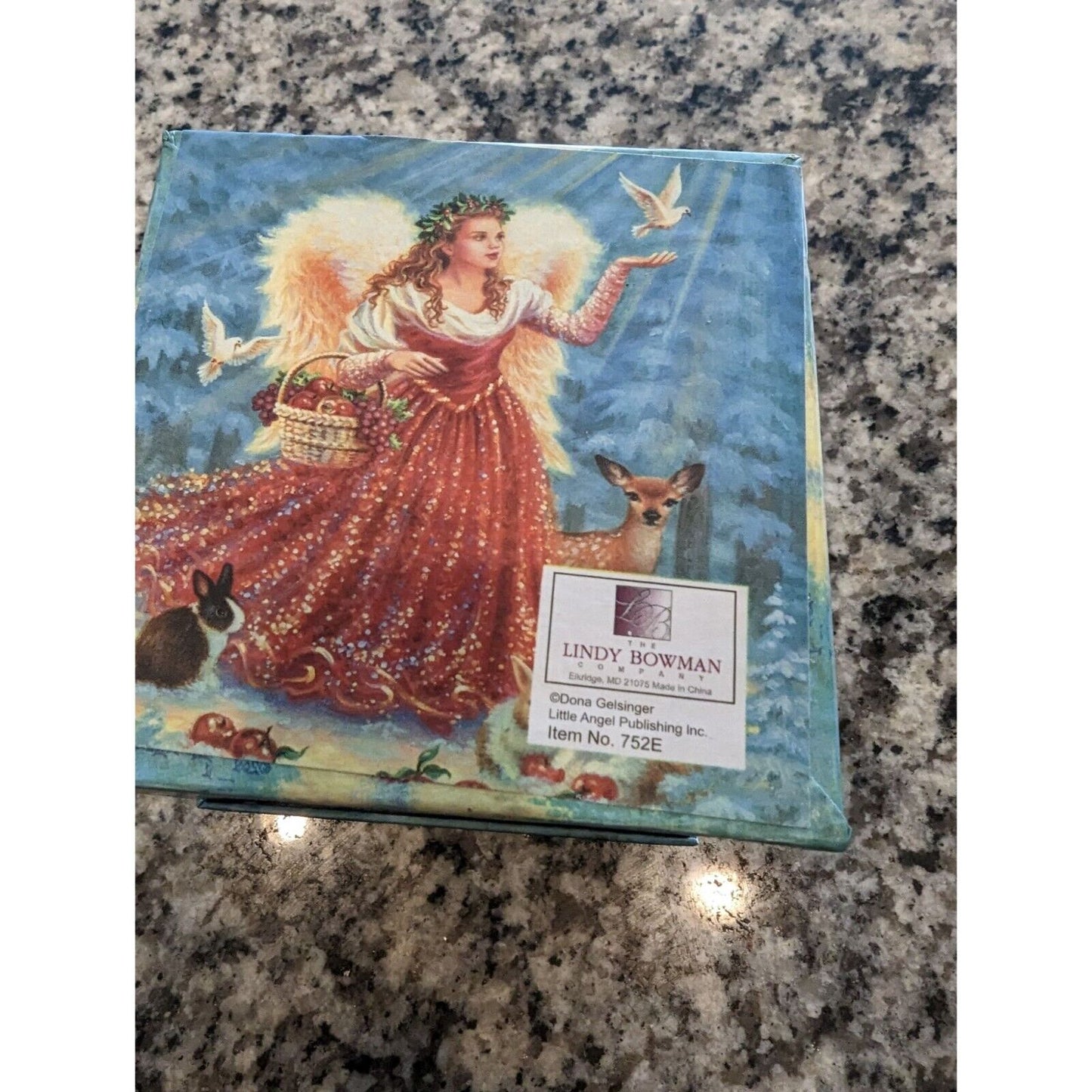 Vintage Dona Geisinger Little Angel Christmas Ornament Ball