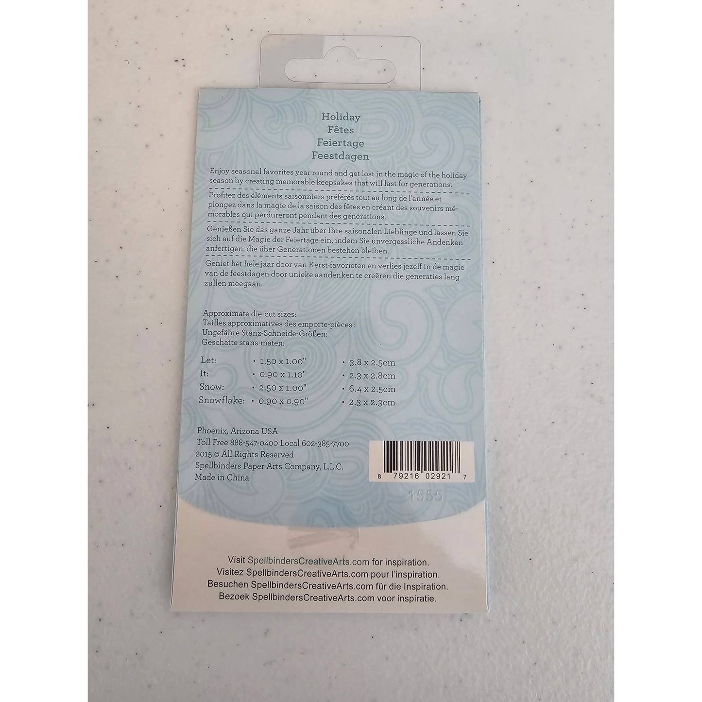 Spellbinders Holiday Craft Die Let it Snow Set Copo de nieve Invierno