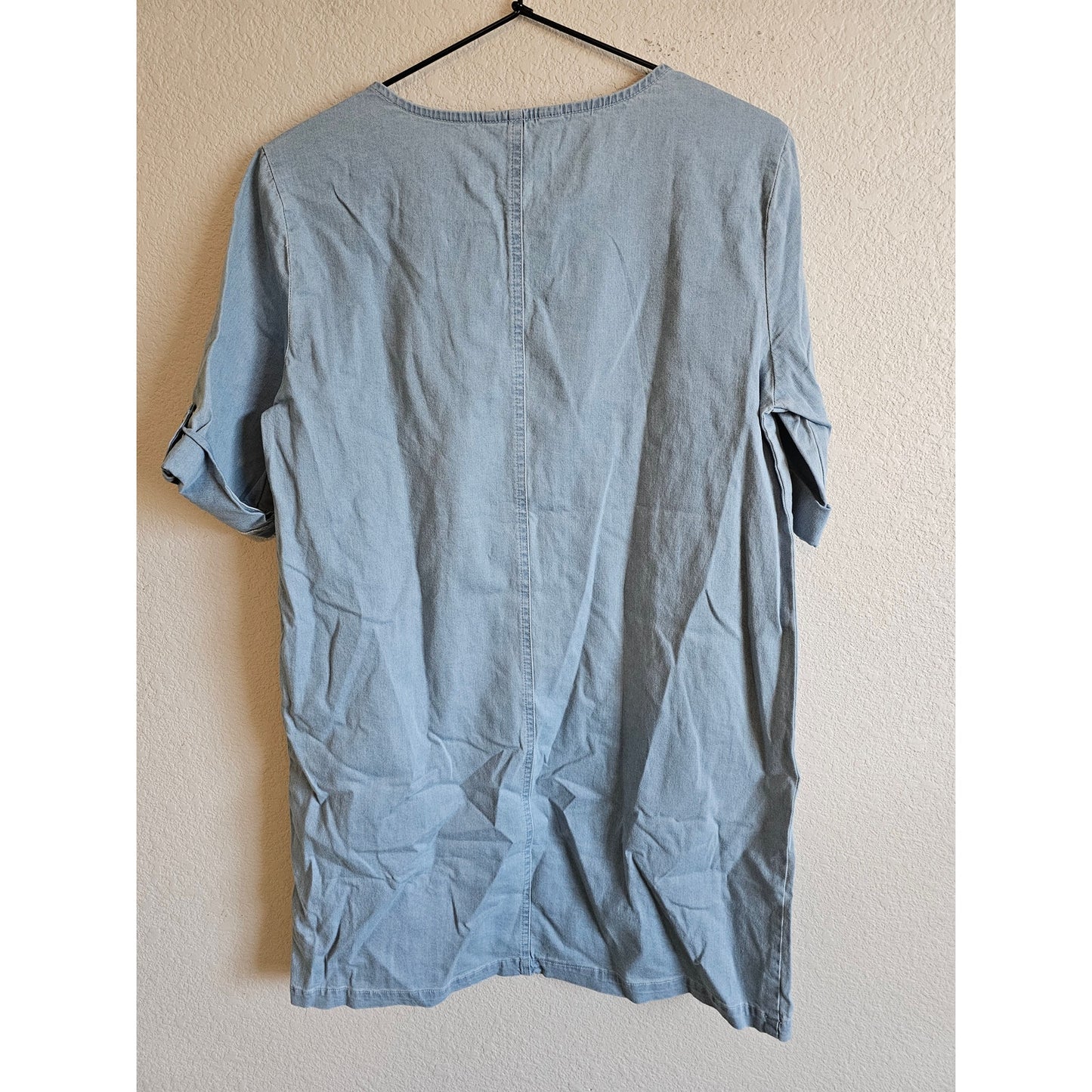 Jack by BB Dakota Womens Sz XS Washed Out Chambray Shirt Dress Blue NEW