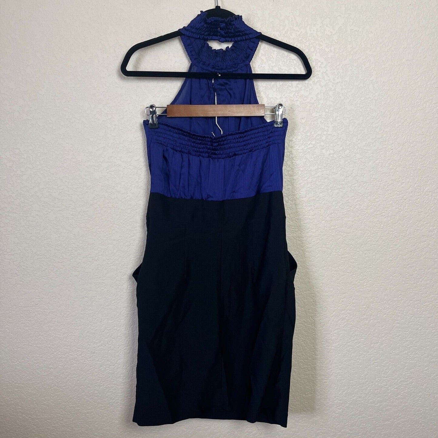 Snap Juniors Sz 13 Halter Dress Purple and Black Vintage Y2K Knee Length