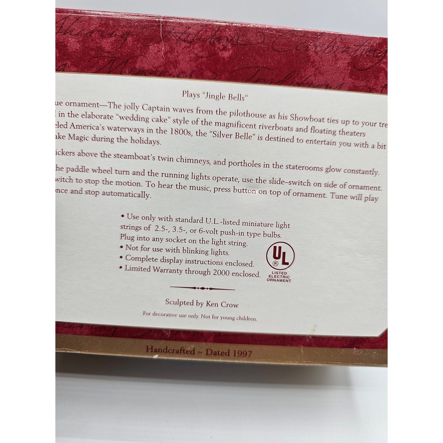 Hallmark Keepsake Ornament Santa's Showboat Special Edition Ornament 1997