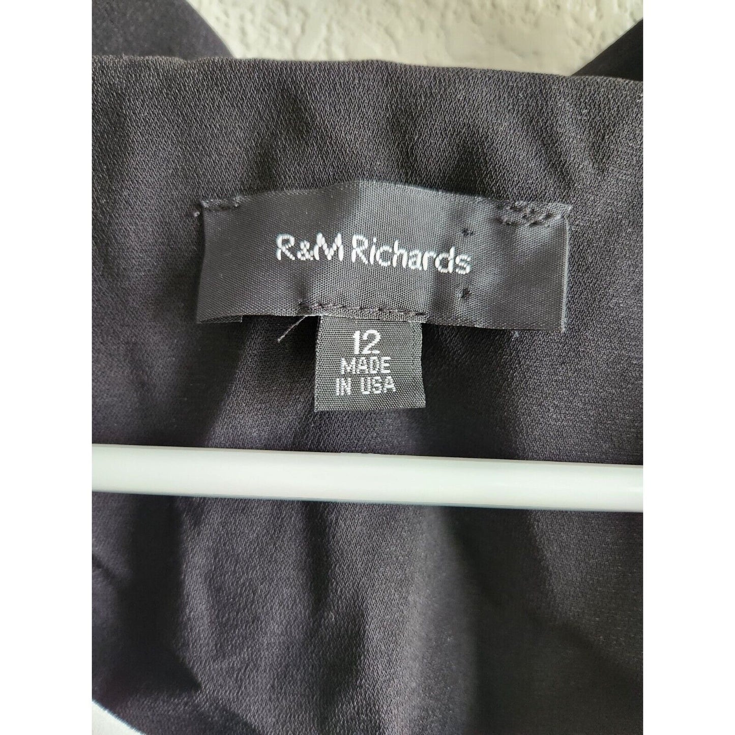Vintage R&M Richards Womens Sz 12 Layered Blouse Pink Black White NEW
