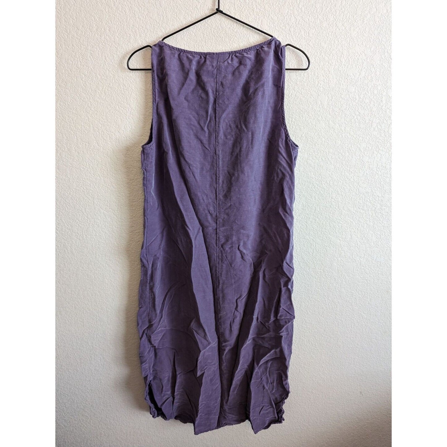 Liz Claiborne Womens Sz 12 100% Rayon Midi Dress Purple Sleeveless