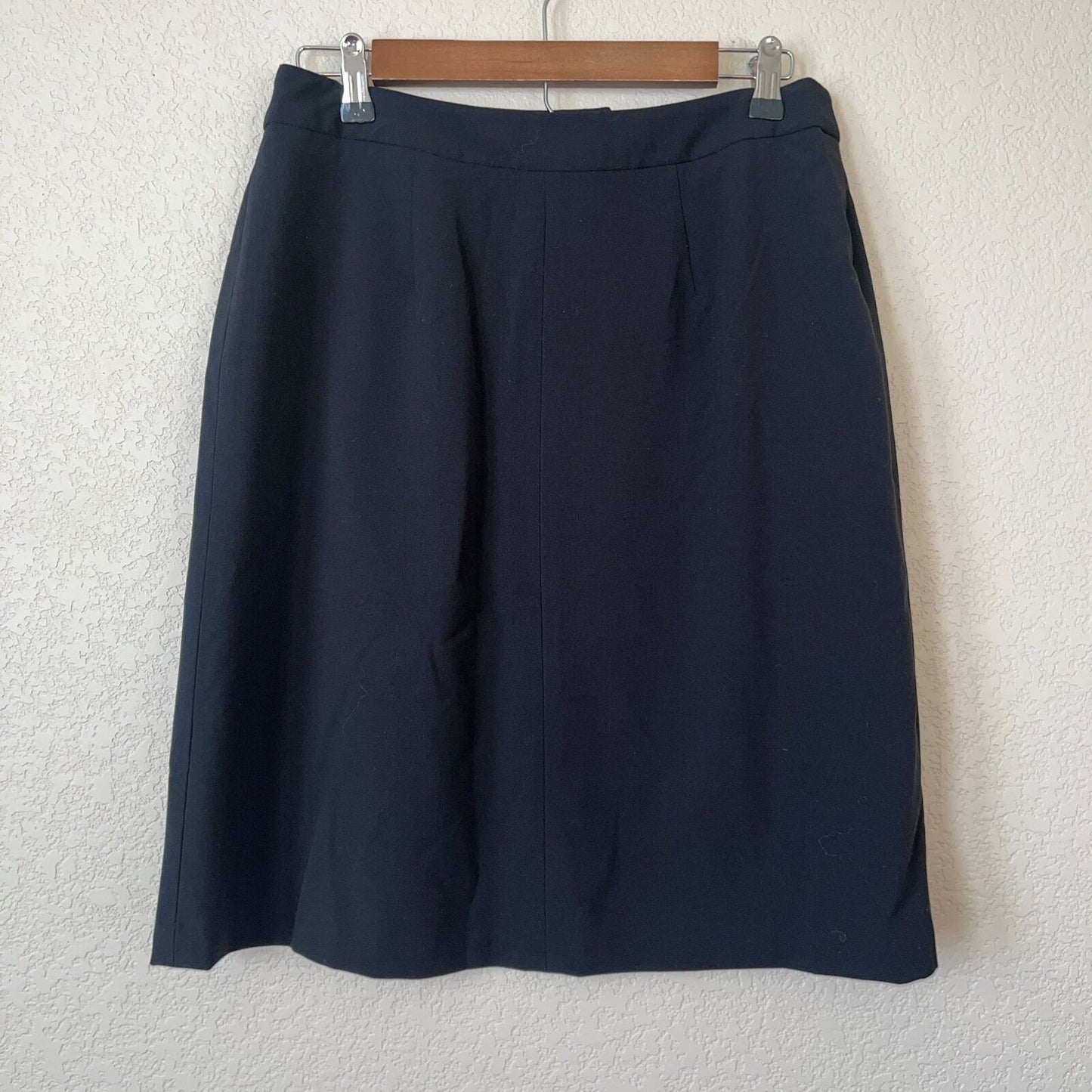 Outfit Petite JPR John Paul Richard Womens Sz 8 A Line Knee Length Skirt Black