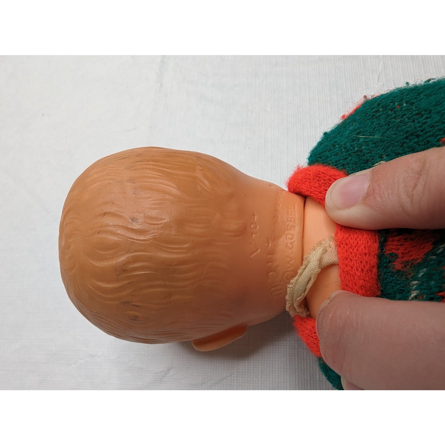 Vintage Western W Germany Goebel Hummel Rubber Doll Head Back Marked