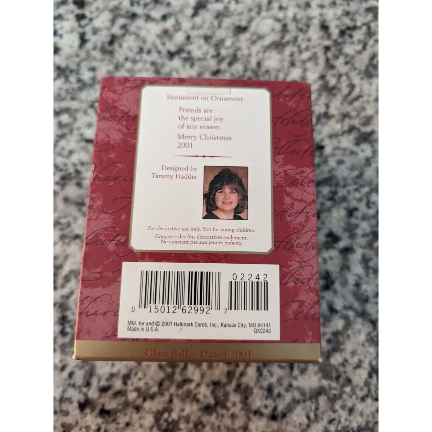 Vintage Hallmark Keepsake Ornament Winter Friends Snow Scene Ball