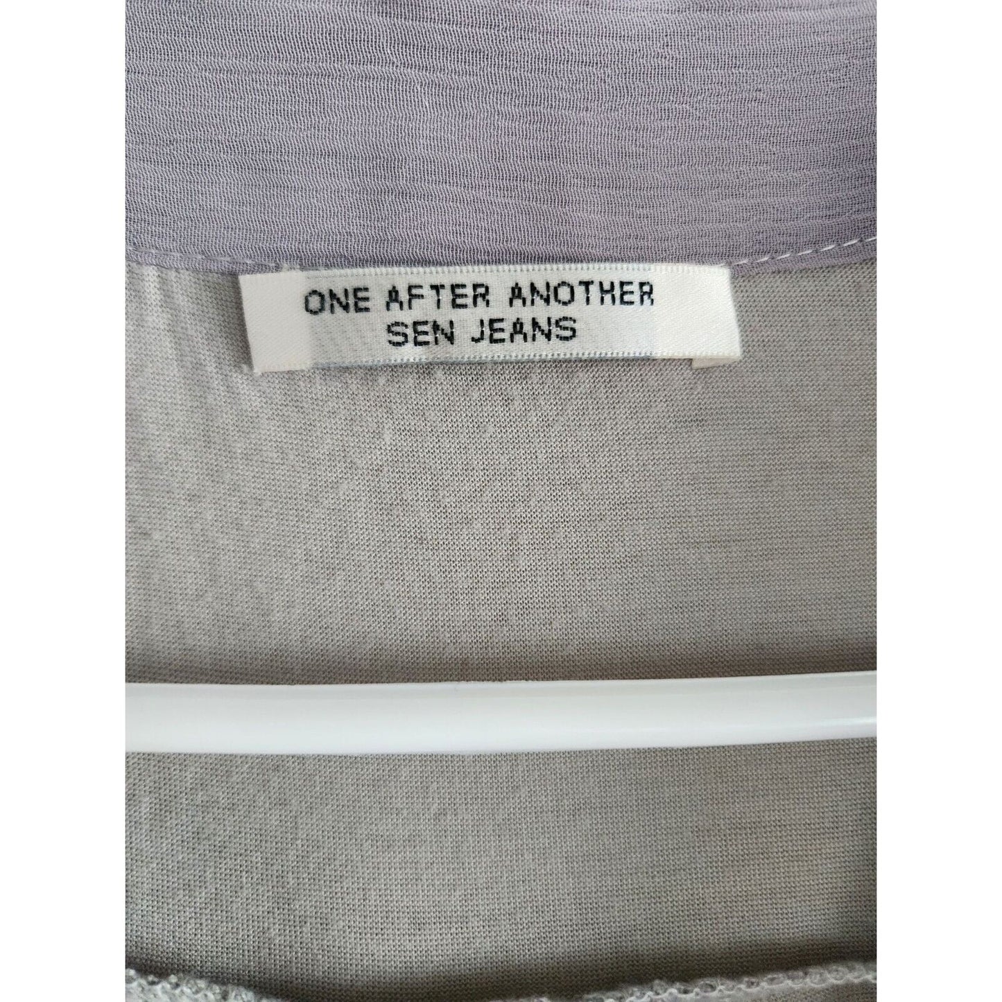One After Another Sen Jeans Womens Sz M Knee Length Dress Gray Romantic