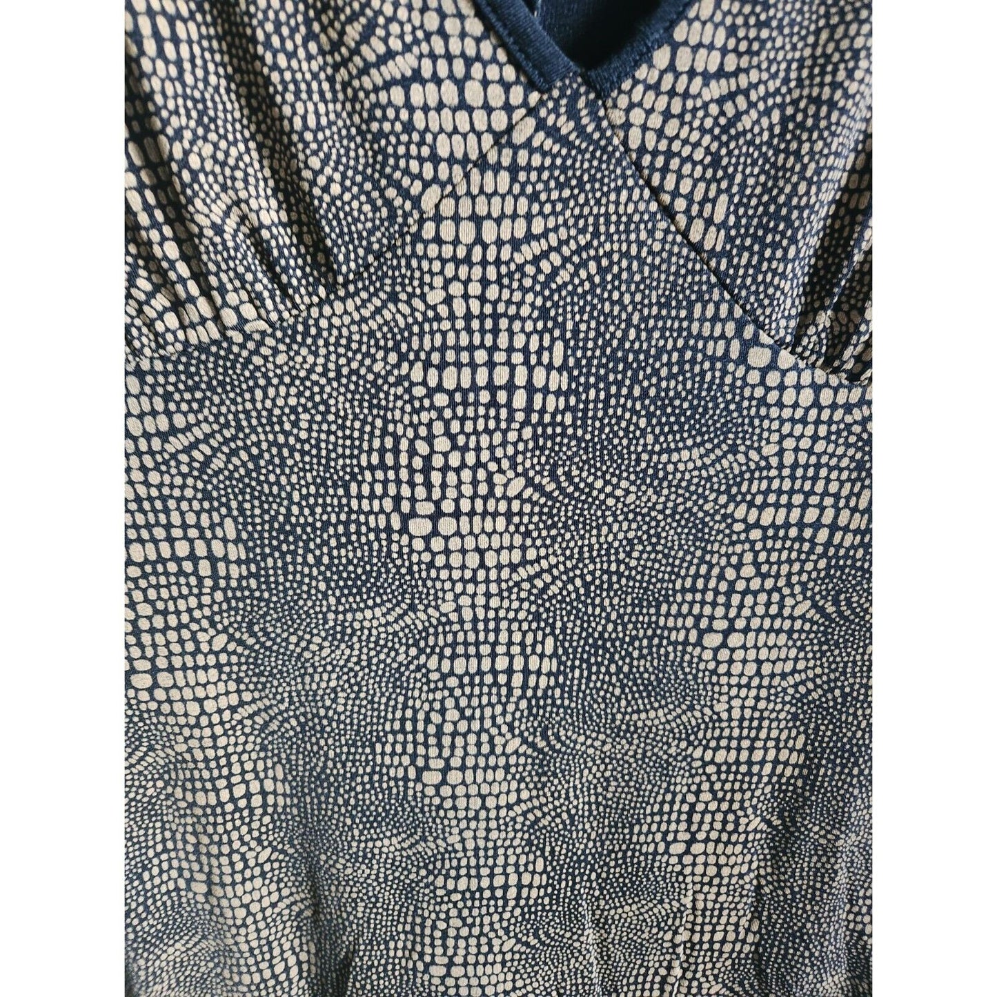 Vintage 1990s es.se Womens Sz M Long Sleeve Slinky Maxi Dress Snakeskin Print