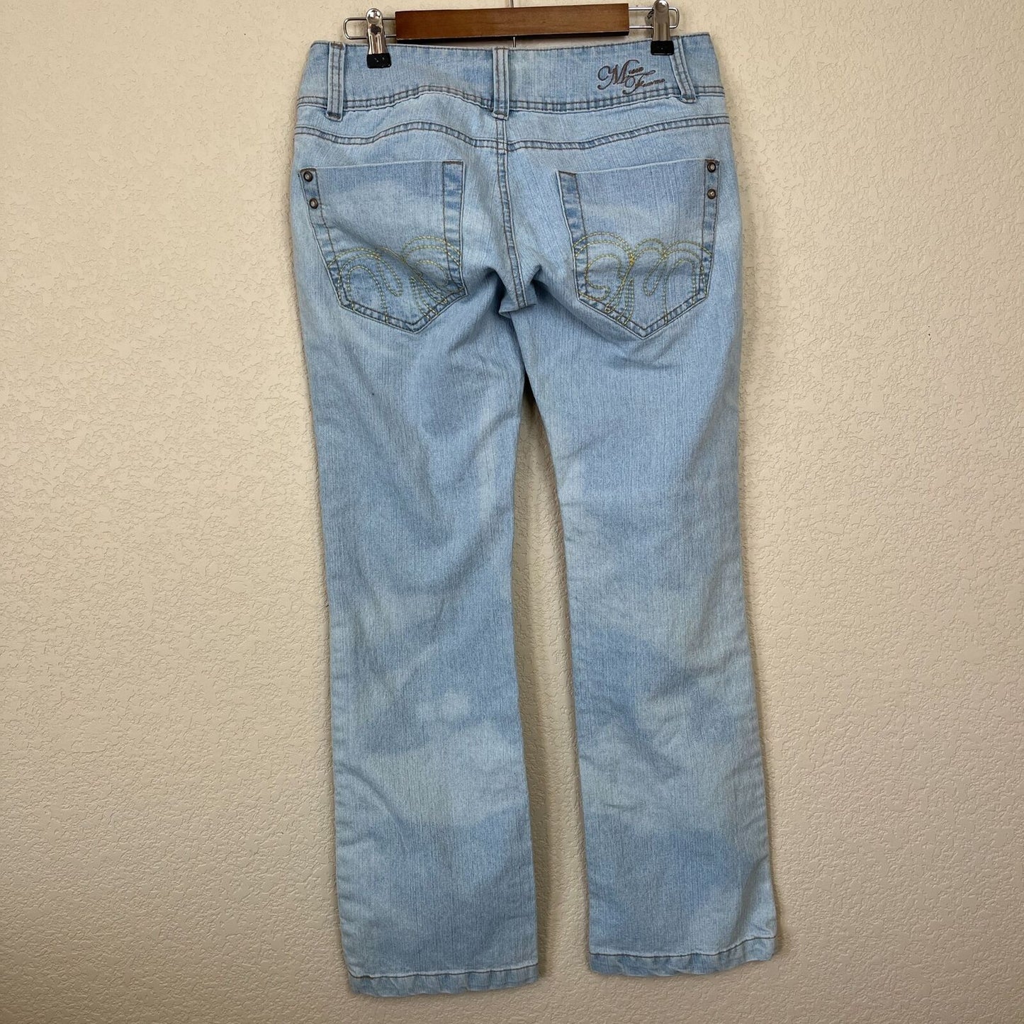Vintage Mecca Femme Womens Sz 10 Bootcut Jeans Light Blue Wash