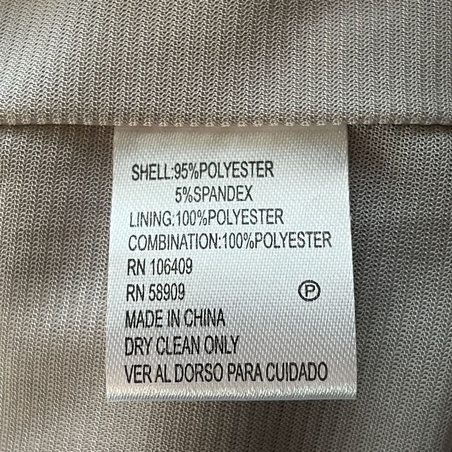 Antonio Melani Womens Sz 8 Pencil Dress Silver w/ Satin Trim Sleeveless